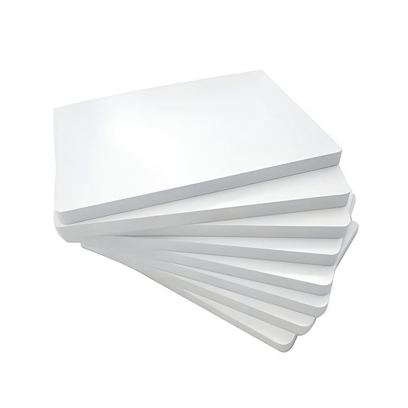 Hvid ekstruderet PVC skumplade